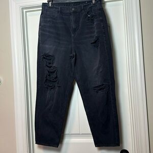 American Eagle black ripped jeans